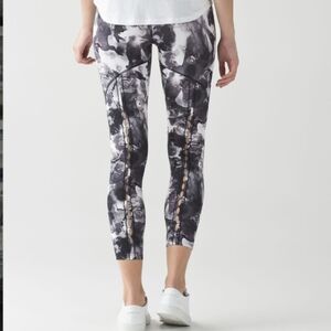 Lululemon High Times Pant (Peek)Obscurred Black Dusty Mauve